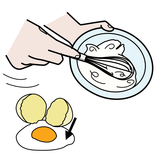 beat egg whites