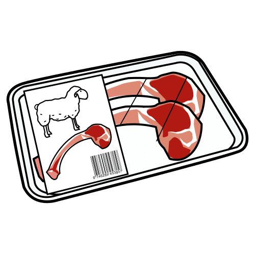 carne envasada de cordero