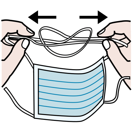 anudar la mascarilla