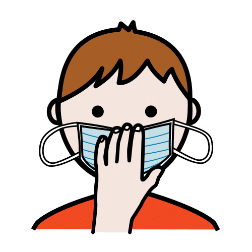 sujetar la mascarilla