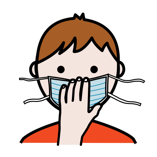 sujetar la mascarilla