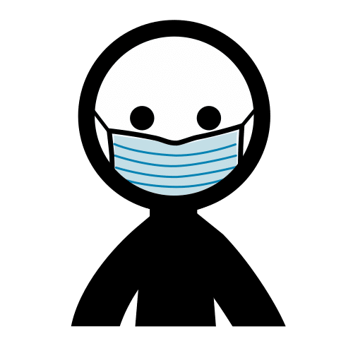 persona con mascarilla