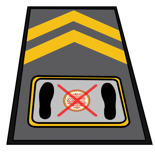 alfombrilla desinfectante