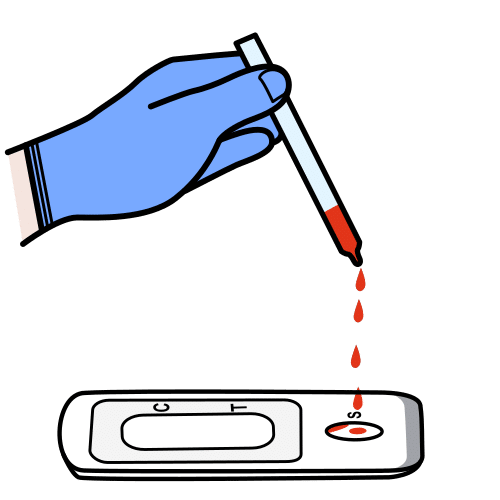 take a quick blood test