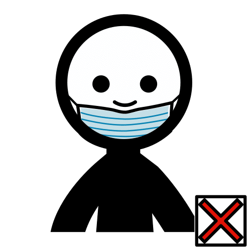 mascarilla mal colocada