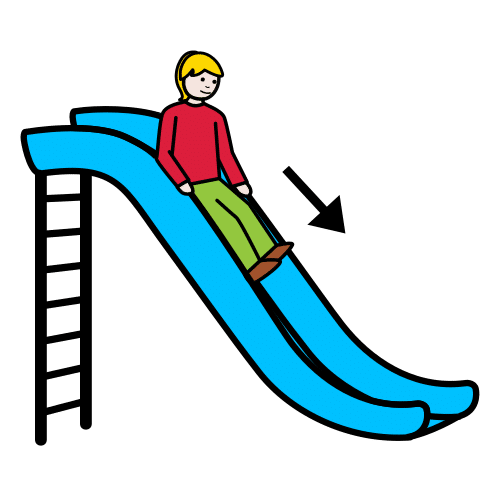 bajar por el tobogán