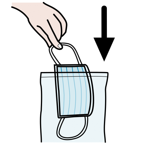 guardar la mascarilla