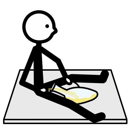 orinar en la botella