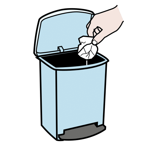 throw out the tissue