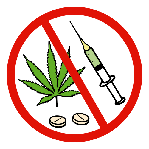 prohibidas las drogas