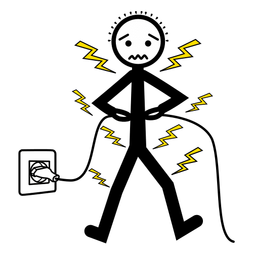 be electrocuted