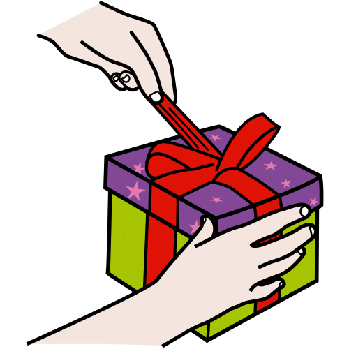 open a gift