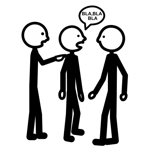 interrumpir la conversación