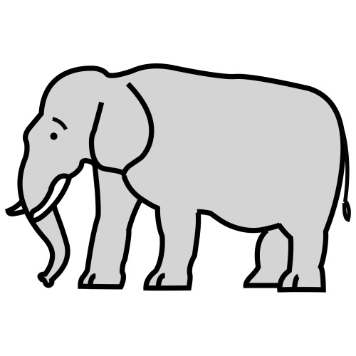 elefant in Shqip simbolesh set / Albanian symbols set · Global Symbols