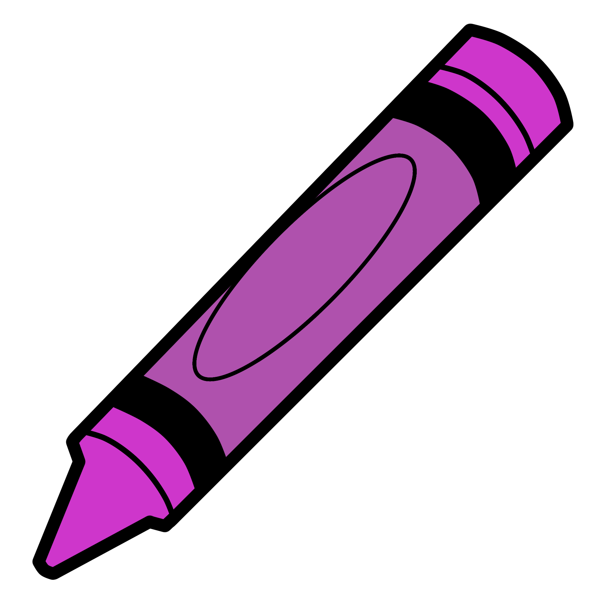 crayon (pink)
