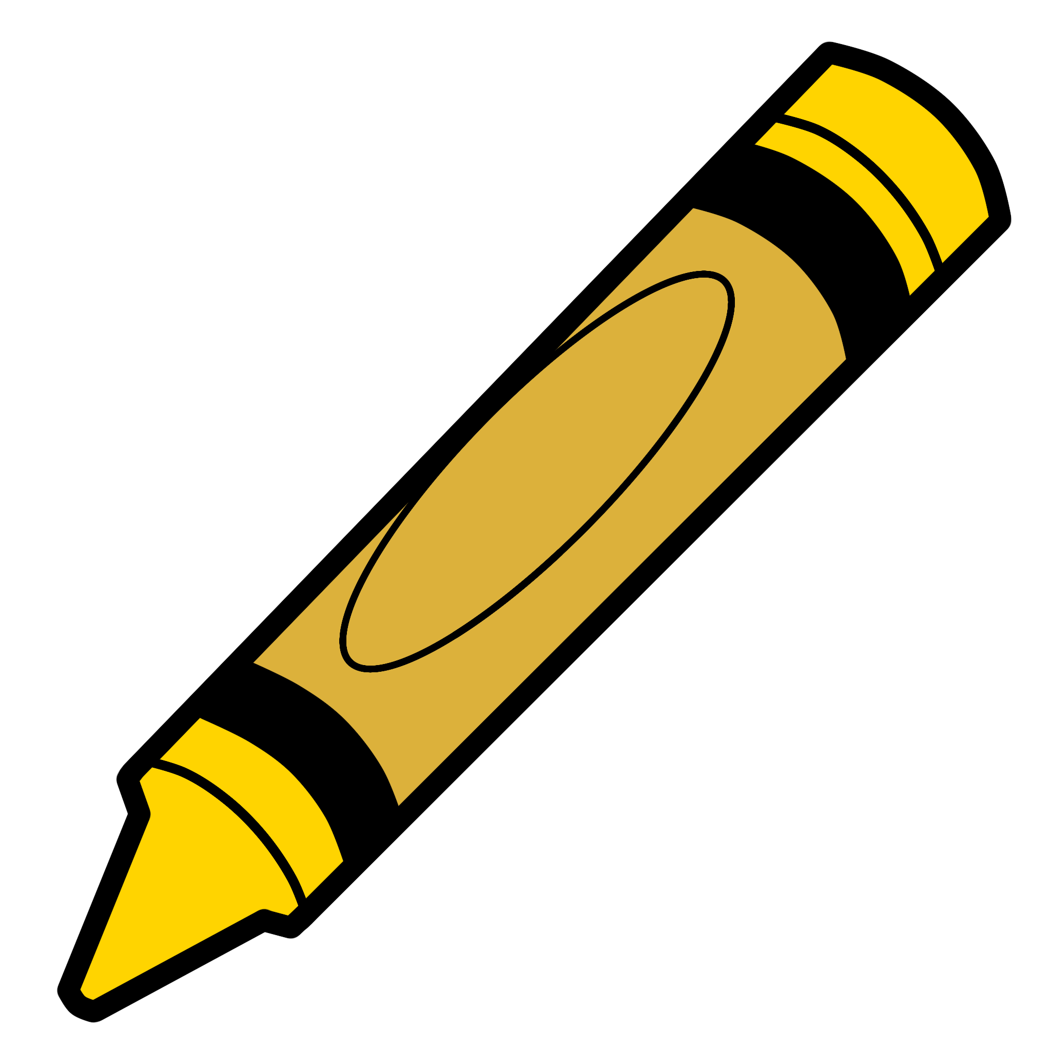 crayon (yellow)