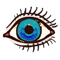 eye (blue)