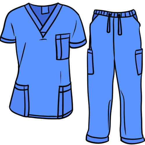 scrubs (blue)