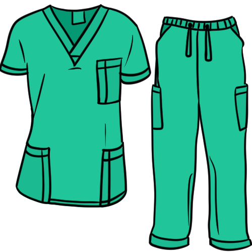 scrubs (teal)