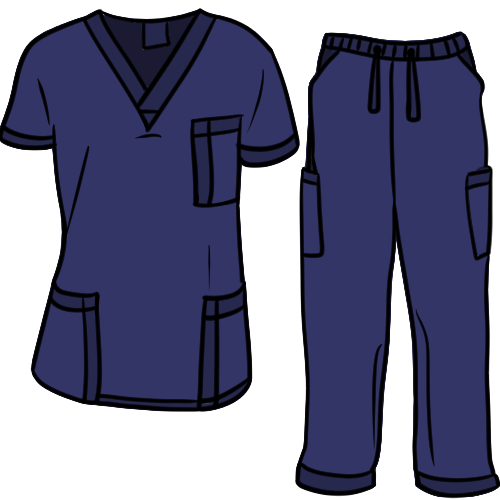 scrubs (navy blue)