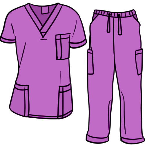 scrubs (purple)