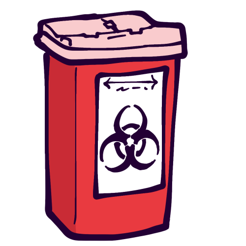 sharps container