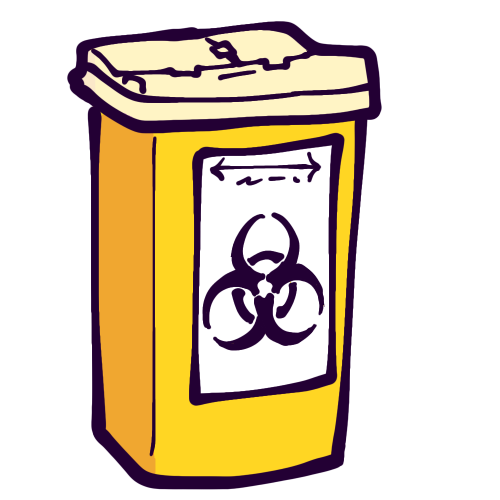 sharps container