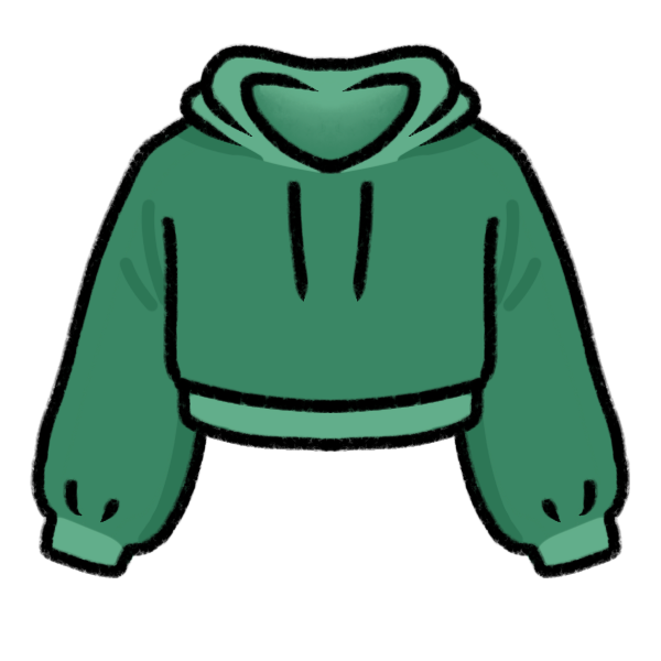 cropped hoodie