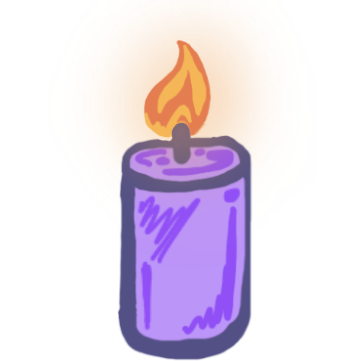 purple candle