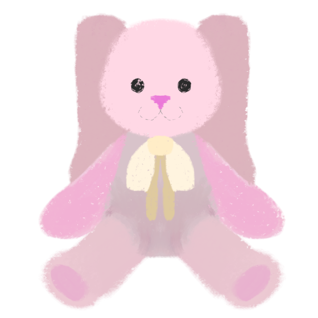 pink bunny plush