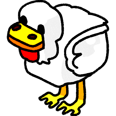 Minecraft chicken (high-contrast)