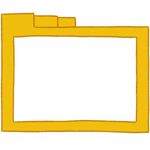 [symbol template] yellow folder (thin lines)