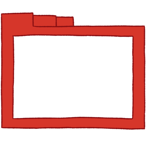 [symbol template] red folder (thin lines)