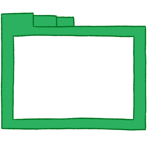 [symbol template] green folder (thin lines)