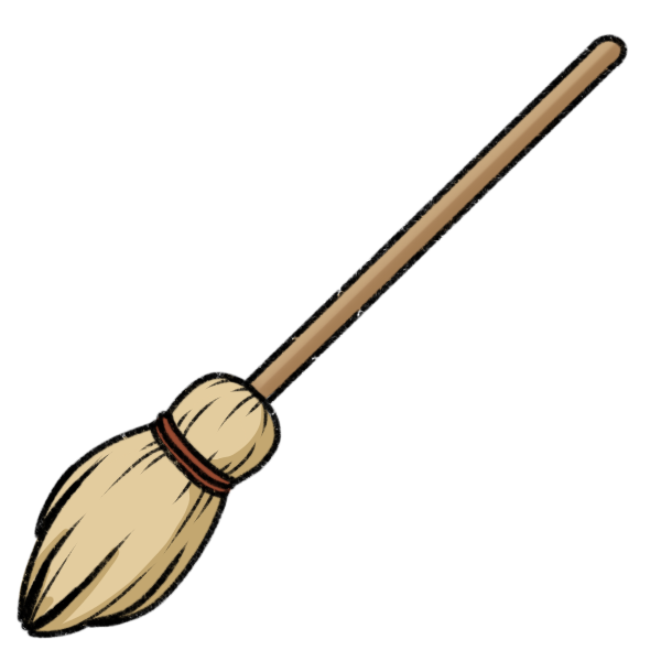 straw broom