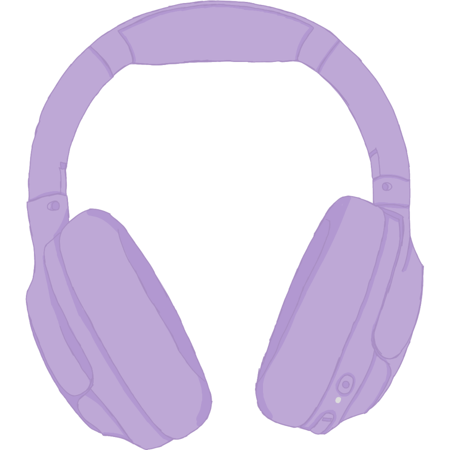 bluetooth headphones (purple)