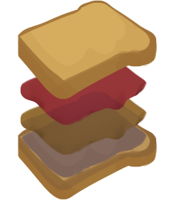 peanut butter and jelly sandwich