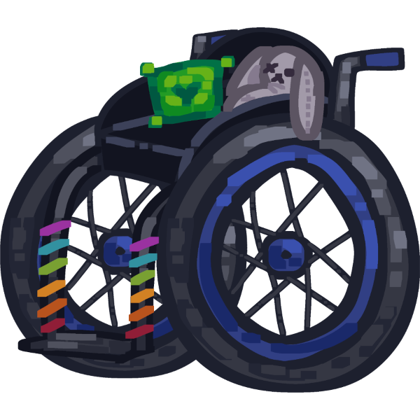 manual wheelchair (decorated)