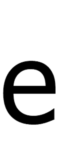 e lower case