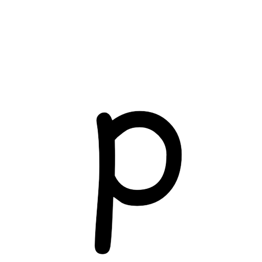 p lower case
