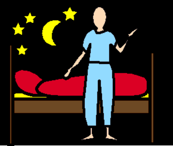 going to bed