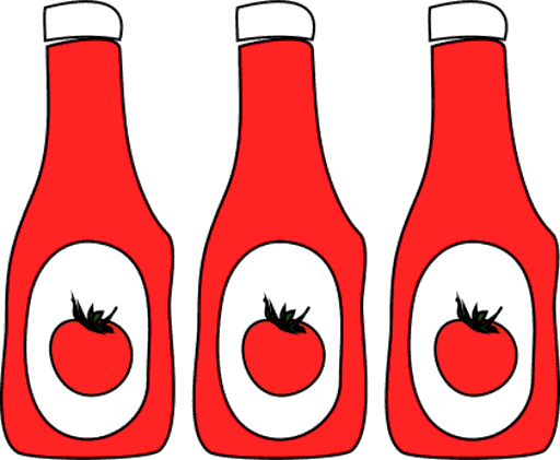 ketchup bottles