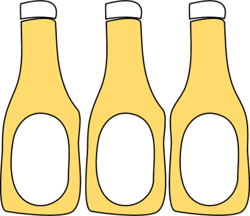 mayonnaise bottles