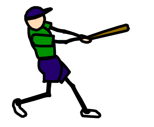 playing baseball
