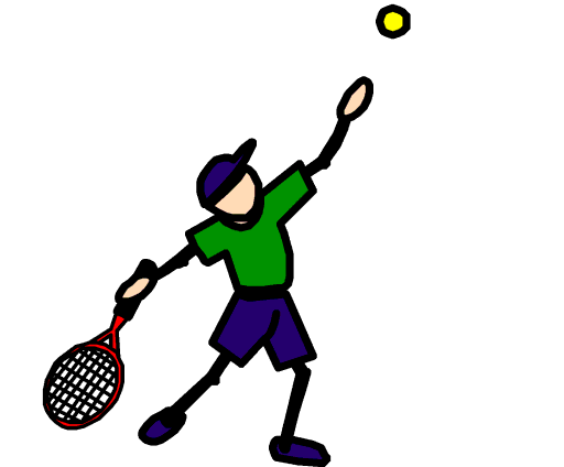 playing tennis