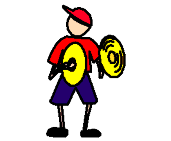 playing the cymbal