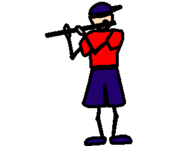 playing the flute