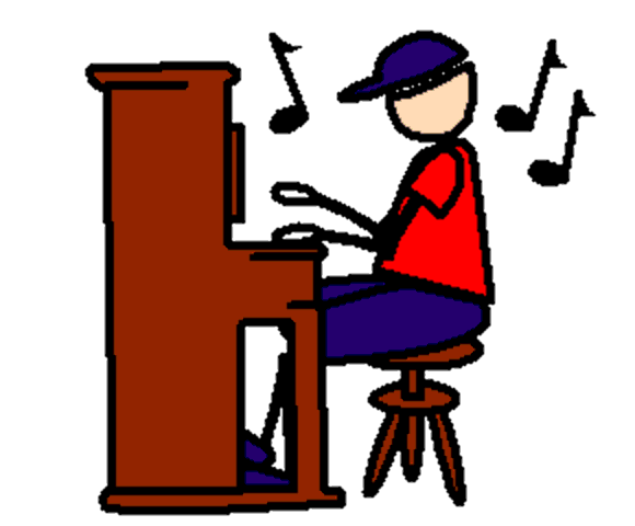 playing the piano
