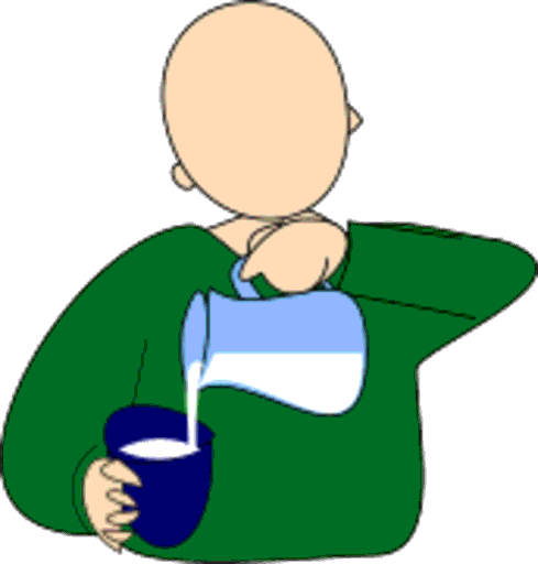 pouring