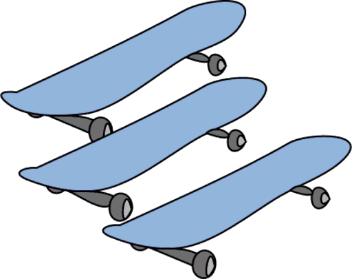 skateboards